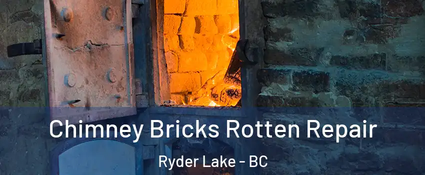 Chimney Bricks Rotten Repair Ryder Lake - BC