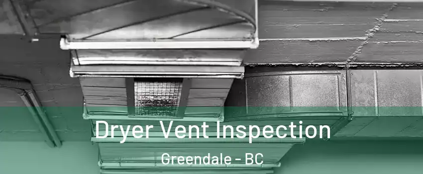 Dryer Vent Inspection Greendale - BC
