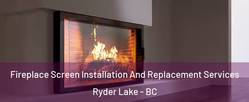 Fireplace Screen Installation And Replacement Services Ryder Lake - BC