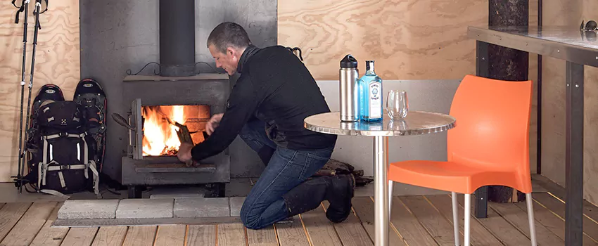 Open Hearth Wood Fireplace Installation in Chilliwack, BC