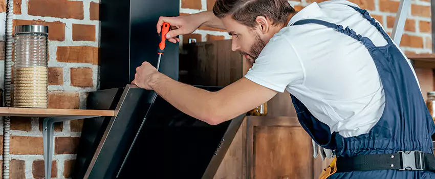 Old Rusted Metal Fireplace Repair And Replacement in Chilliwack, BC