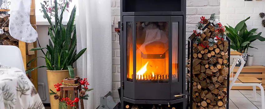 Thelin Hearth Products Direct Vent Gas Stove Fireplace Inspection in Chilliwack, BC