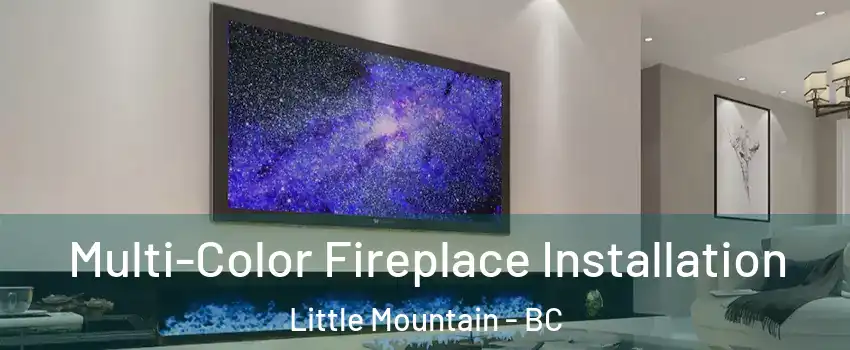 Multi-Color Fireplace Installation Little Mountain - BC